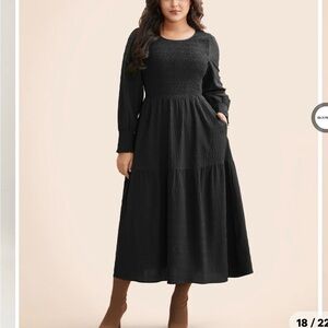 BloomChic Classic Black Long Sleeve Dress